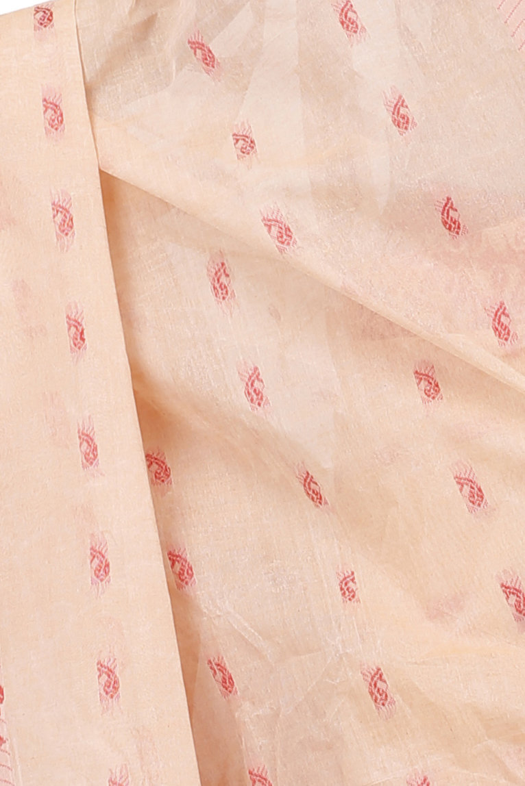 Off-White Pure Cotton Somaya Tant Saree (1044)